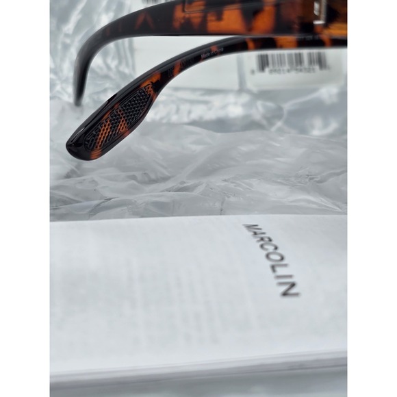 NEW With Tags‎ Marcolin Eyewear Men's Injected Oval Sunglasses Color Dark Havana - Picture 11 of 15